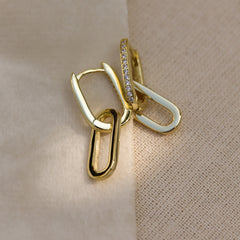 Karma Hoops Gold Hoop Earrings H233GP