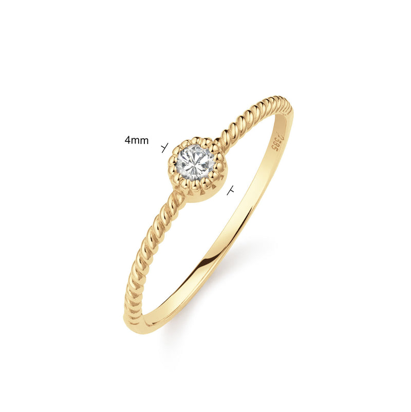 Jackie Gold Grimaldi Bague En Or 14 Carats 585 JKR25.511-54-zoom-