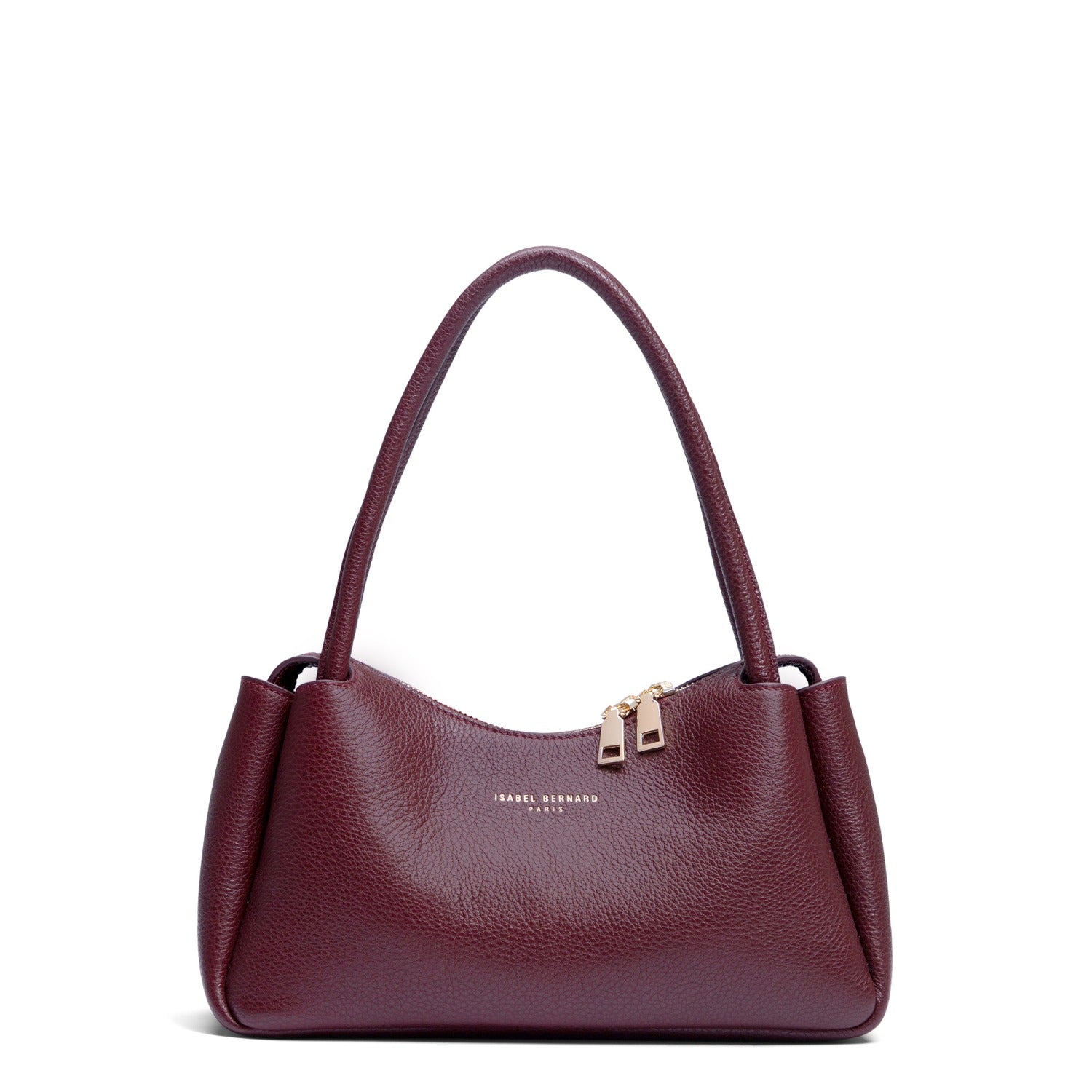 Isabel Bernard Honoré Eve Burgundy Calfskin Leather handbag IB21133-052