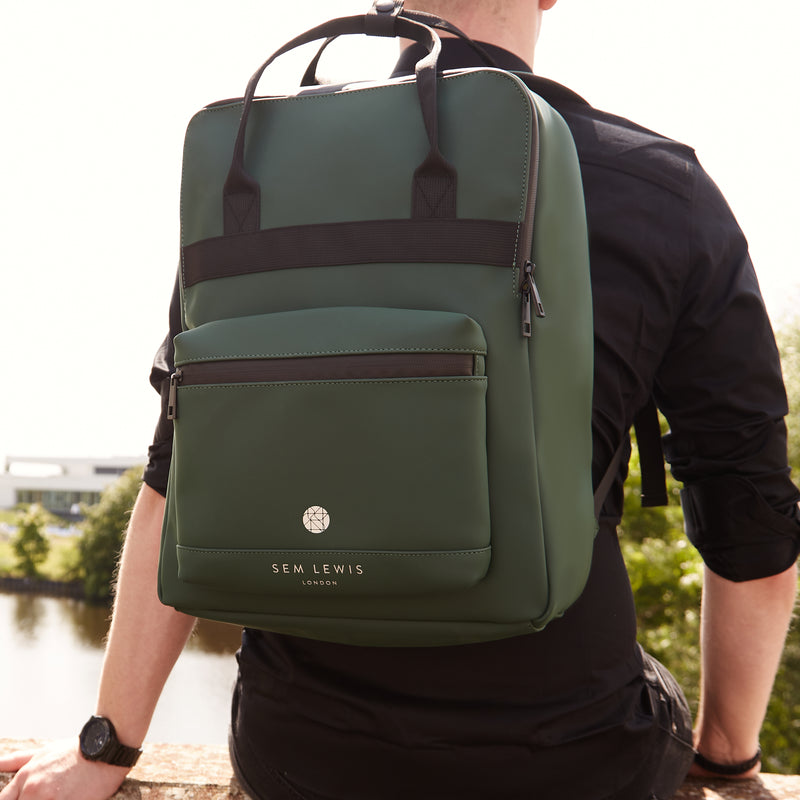 Sem Lewis Southern Hampstead Hommes Sac à Dos Vert SL240009-zoom-