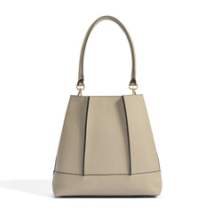 Isabel Bernard Femme Forte Macie Taupe Calfskin Shoulder Bag IB25074-078