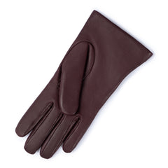 Isabel Bernard Honoré Eleanor dark brown goatskin leather gloves IB67000-331-8