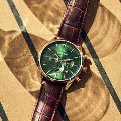 Mats Meier Grand Cornier Chrono Green/Rosegold coloured Watch MM00114