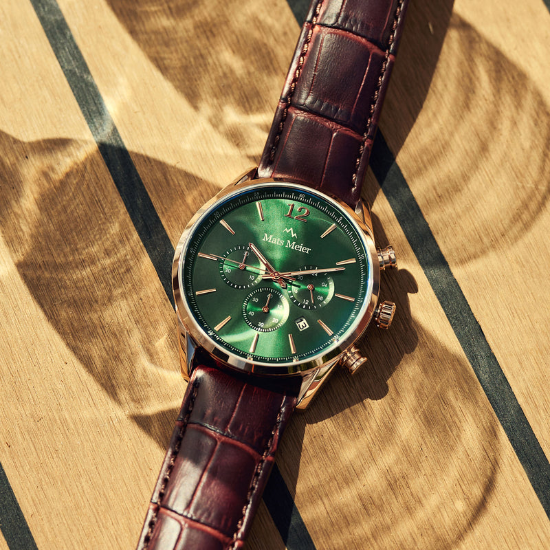 Mats Meier Grand Cornier Hommes Montre Marron MM00114-zoom-