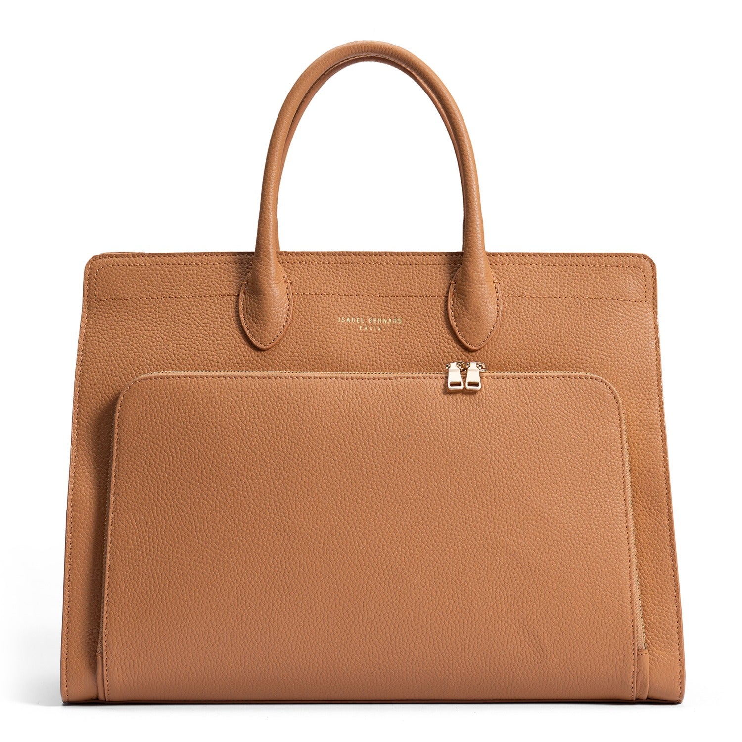 Isabel Bernard Honoré Nadine Camel Calfskin Handbag IB25053