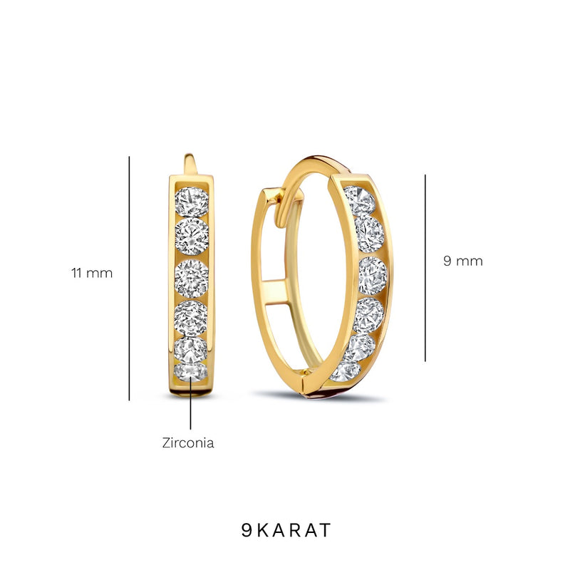 Beloro Jewels Monte Napoleone  Creoles Or 9 carats BO360067-zoom-