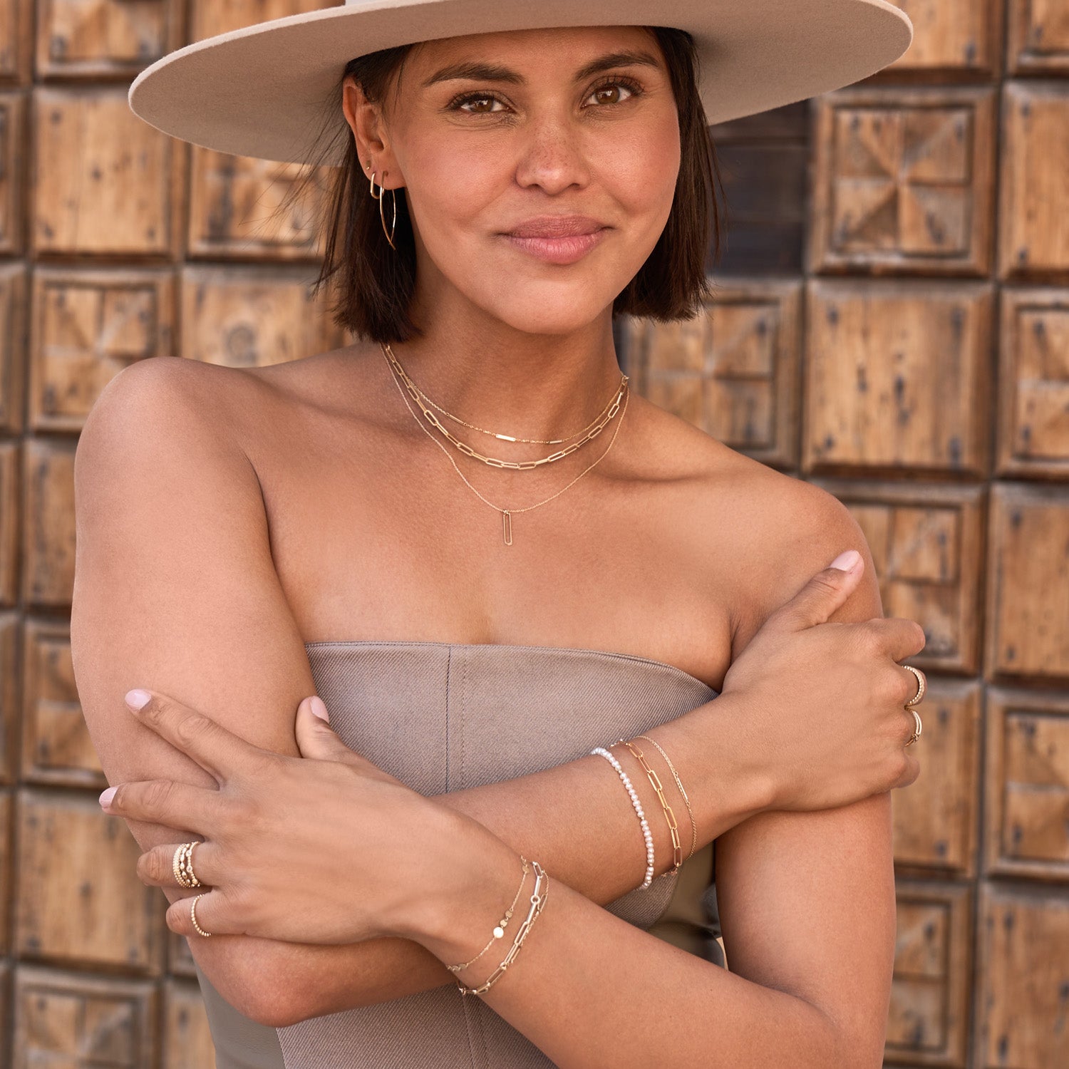 Jackie Gold Elegant Boxlink 14 Karat Gold Necklace 585 JKB25.501