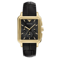 Emporio Armani Rectangular Black Dial Watch AR11753