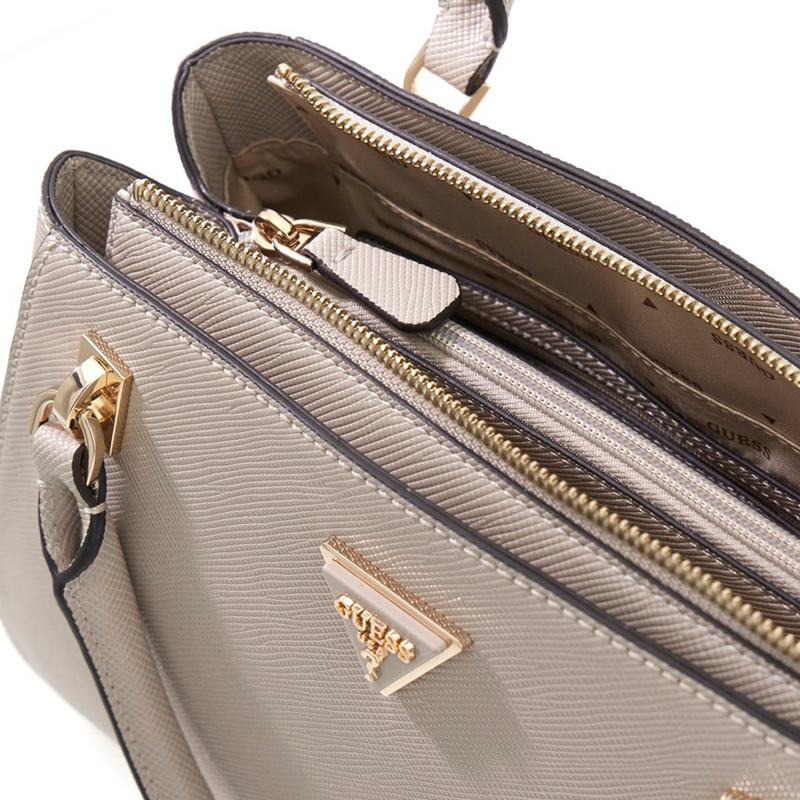 Guess Noelle II Taupe Luxury Satchel HWZG96-72070-TAU-zoom-