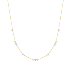 Ania Haie Miss Dainty Gold Coloured Zirconia Necklace AH-N065-04G