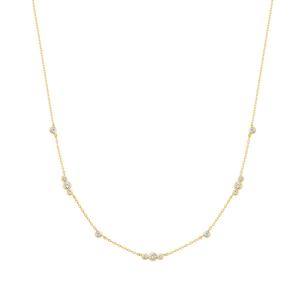 Ania Haie Miss Dainty Gold Coloured Zirconia Necklace AH-N065-04G