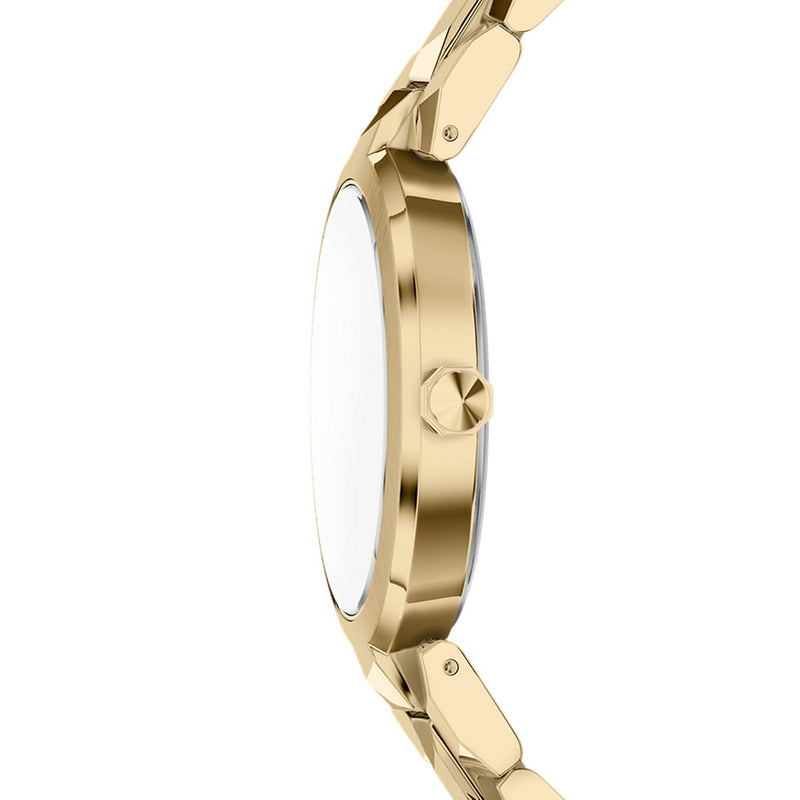 Armani Exchange Audora Round Gold Dial Watch AX4407-zoom-