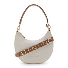 Valentino Bags Alexia White & Brown Shoulder Bag VBS5A808BIANCO/CUOIO