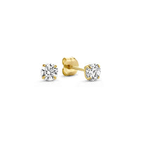 Isabel Bernard 14 Carat Golden Le Marais Lourdes Ear Studs IB360199