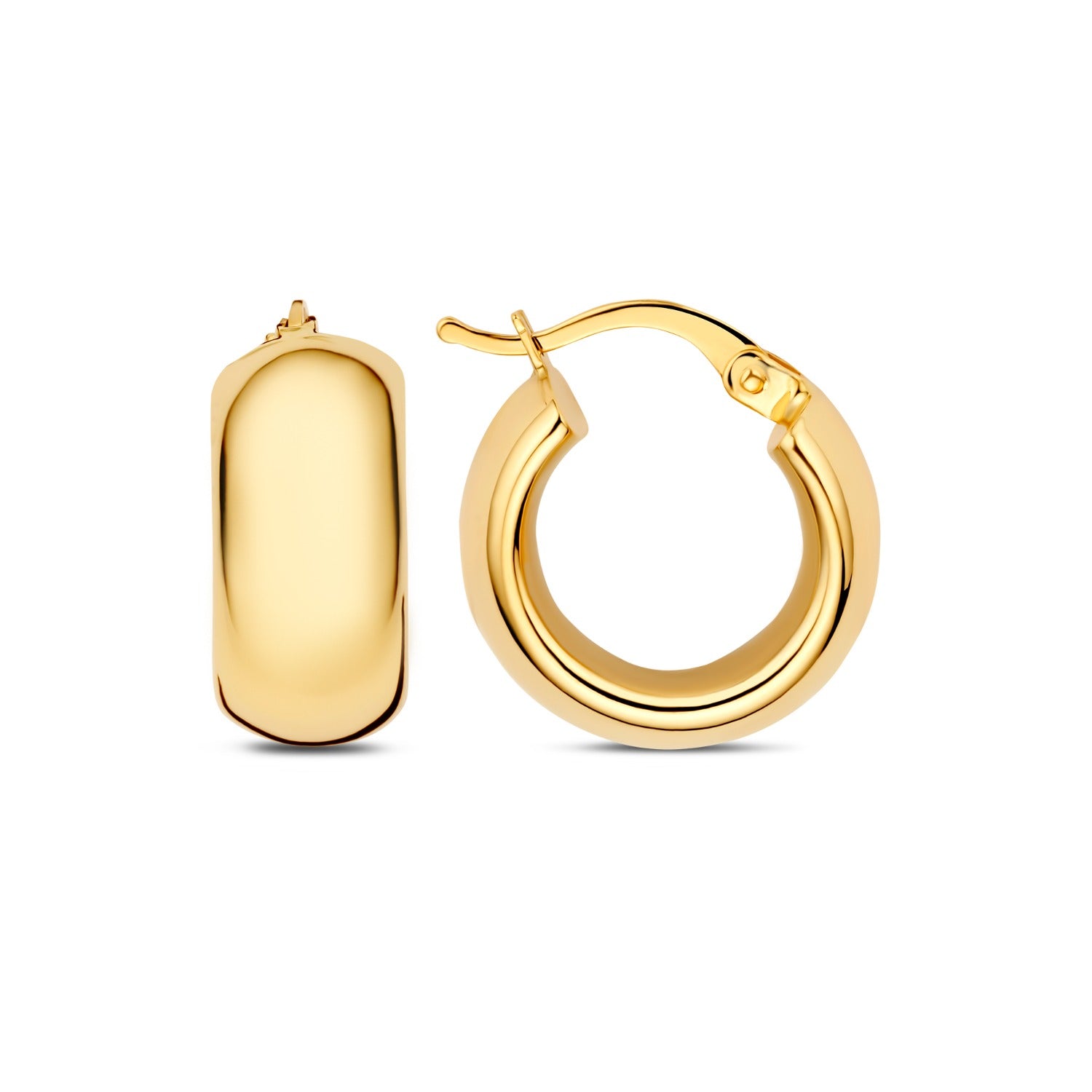Beloro Jewels Della Spiga Susana 9 karat gold hoop earring (10 mm) BO360099