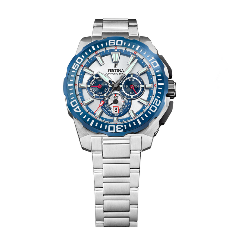 Festina Chrono Bike Montre Pour Homme En Argent F20724/1-zoom-