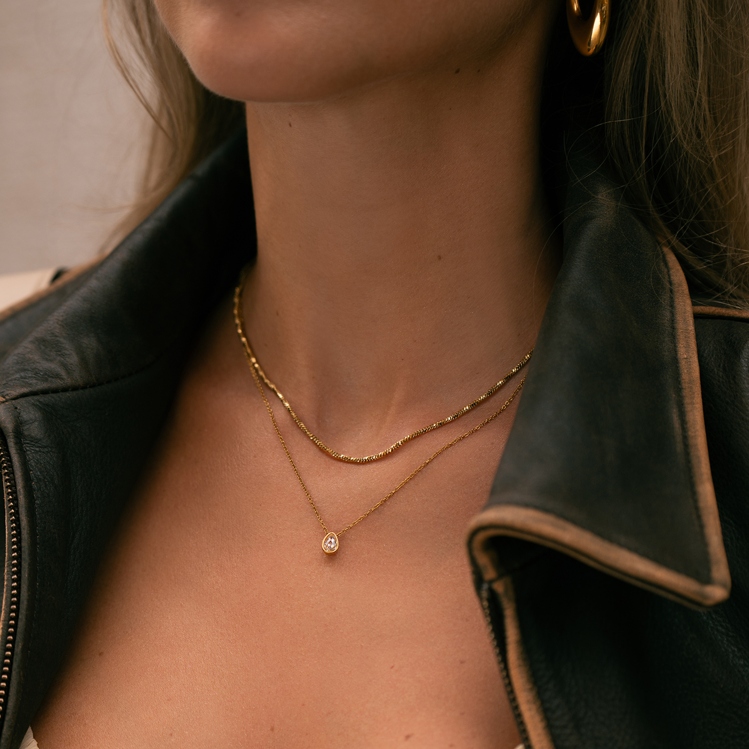 Mockberg Kenza Céleste Gold Plated Necklace MB1727