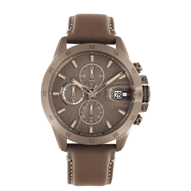 Tommy Hilfiger Jameson Montre Pour Homme Marron TH1792196-zoom-