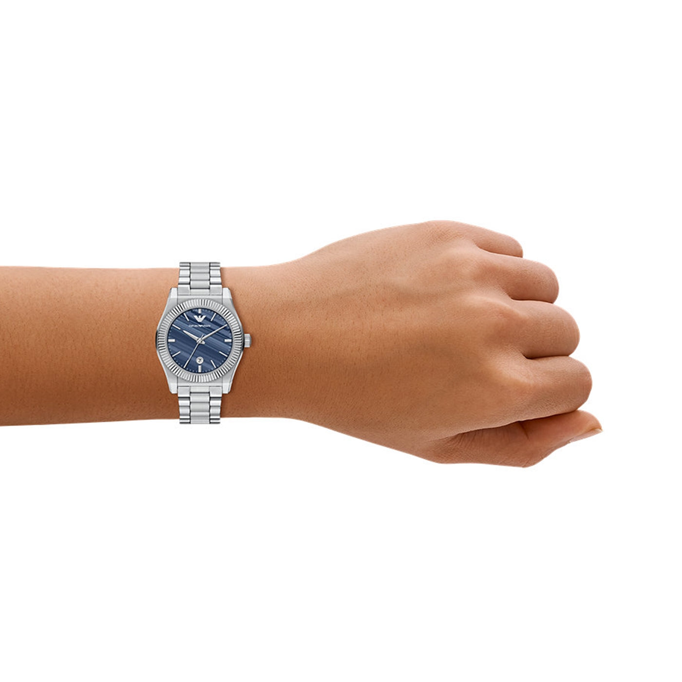 Emporio Armani Round Blue Dial Watch AR11760