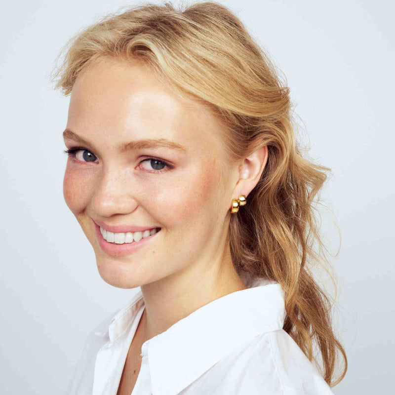 Sif Jakobs Gold Plated Largo Earrings SJ-E2715-YG-zoom-