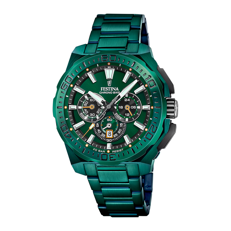 Festina Chrono Bike Montre Verte Pour Hommes F20730/1-zoom-