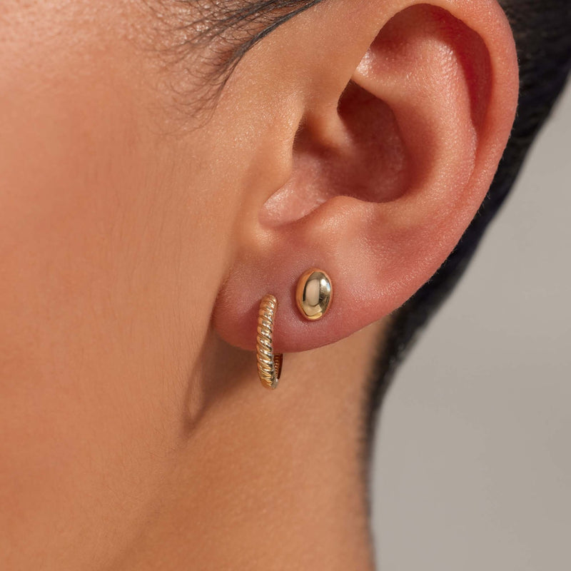 Beloro Jewels La Rinascente Fleur Boucles d'oreilles en or 9 carats BO360105-zoom-