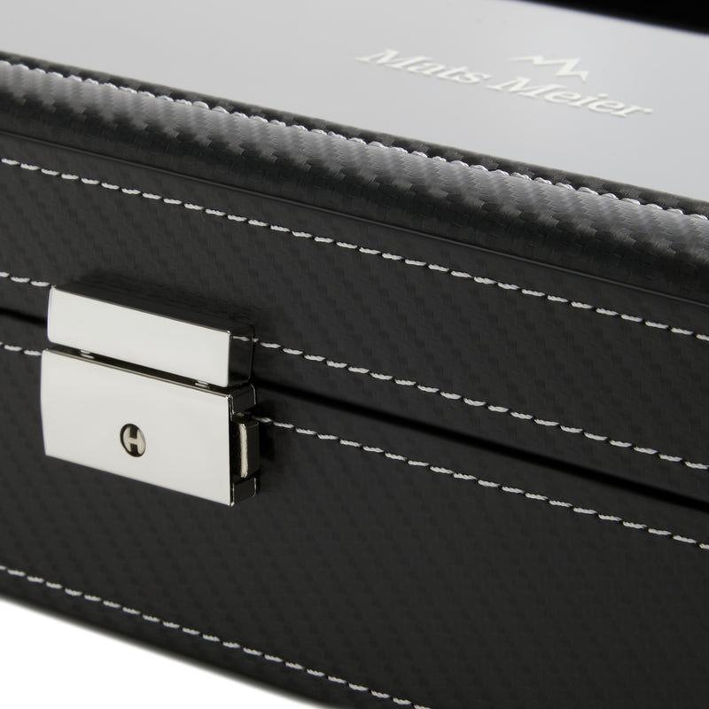 Mats Meier Mont Fort Hommes Boîte à Montres Noir MM-Watchbox-1909-zoom-