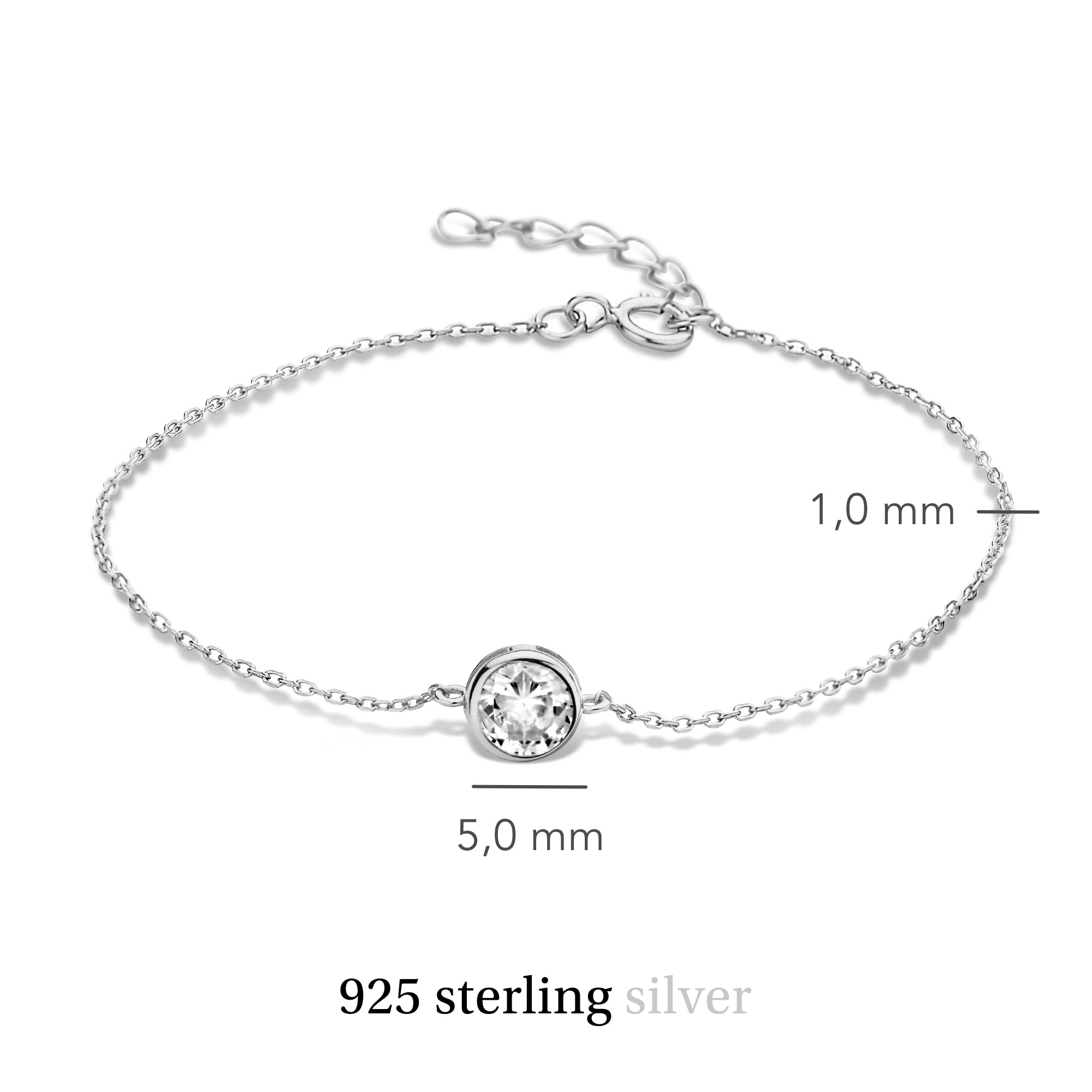 Violet Hamden Venus 925 Sterling Silver BraceletwithBirthstone VH320009-AUG