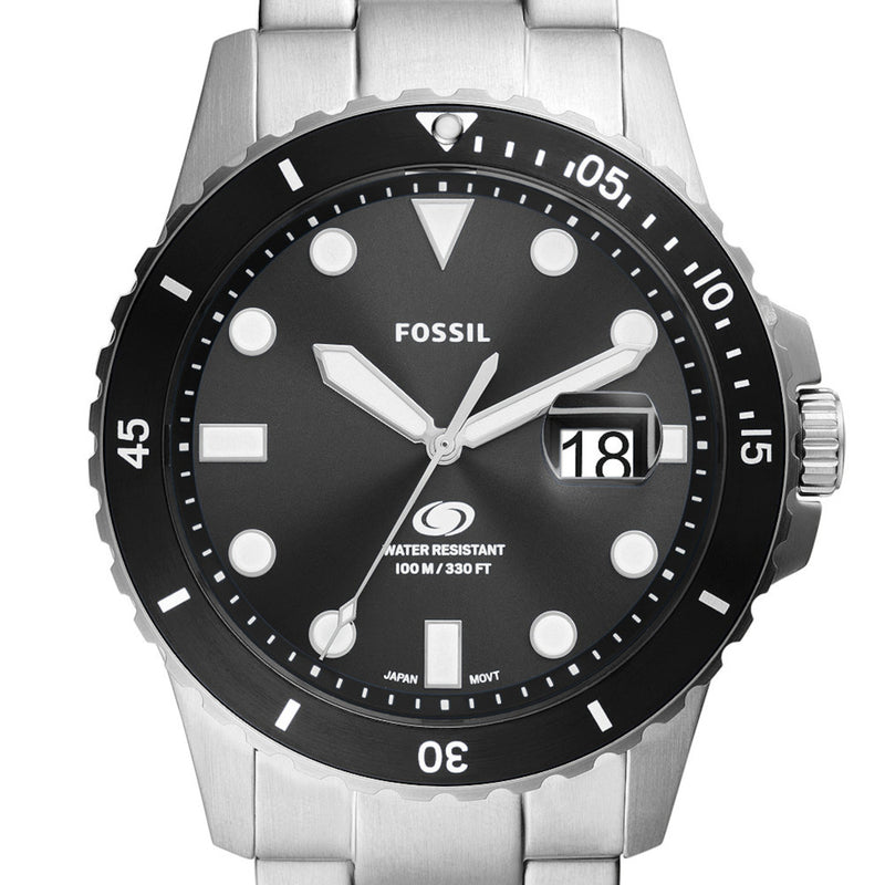 Fossil Blue Hommes Montre Argent FS6032-zoom-