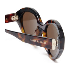 Isabel Bernard La Villette Rosaire Brown Tortoise Ovale Sunglasses IB400002-14-14