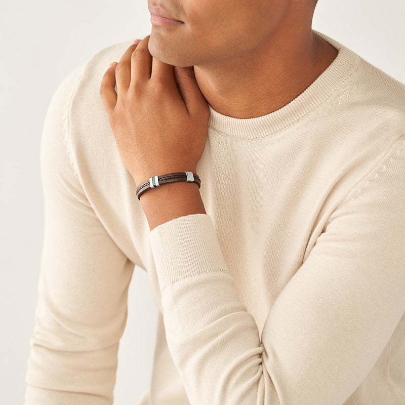 Fossil Bracelet Marron JF04133040-zoom-