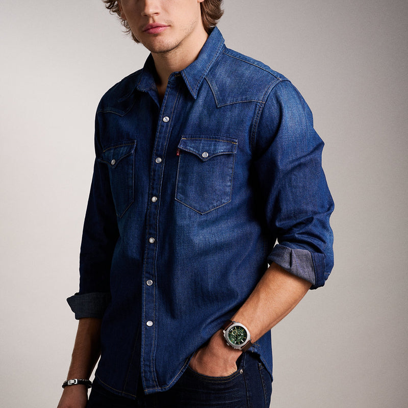 Fossil Machine Montre Homme Machine Green FS6100-zoom-