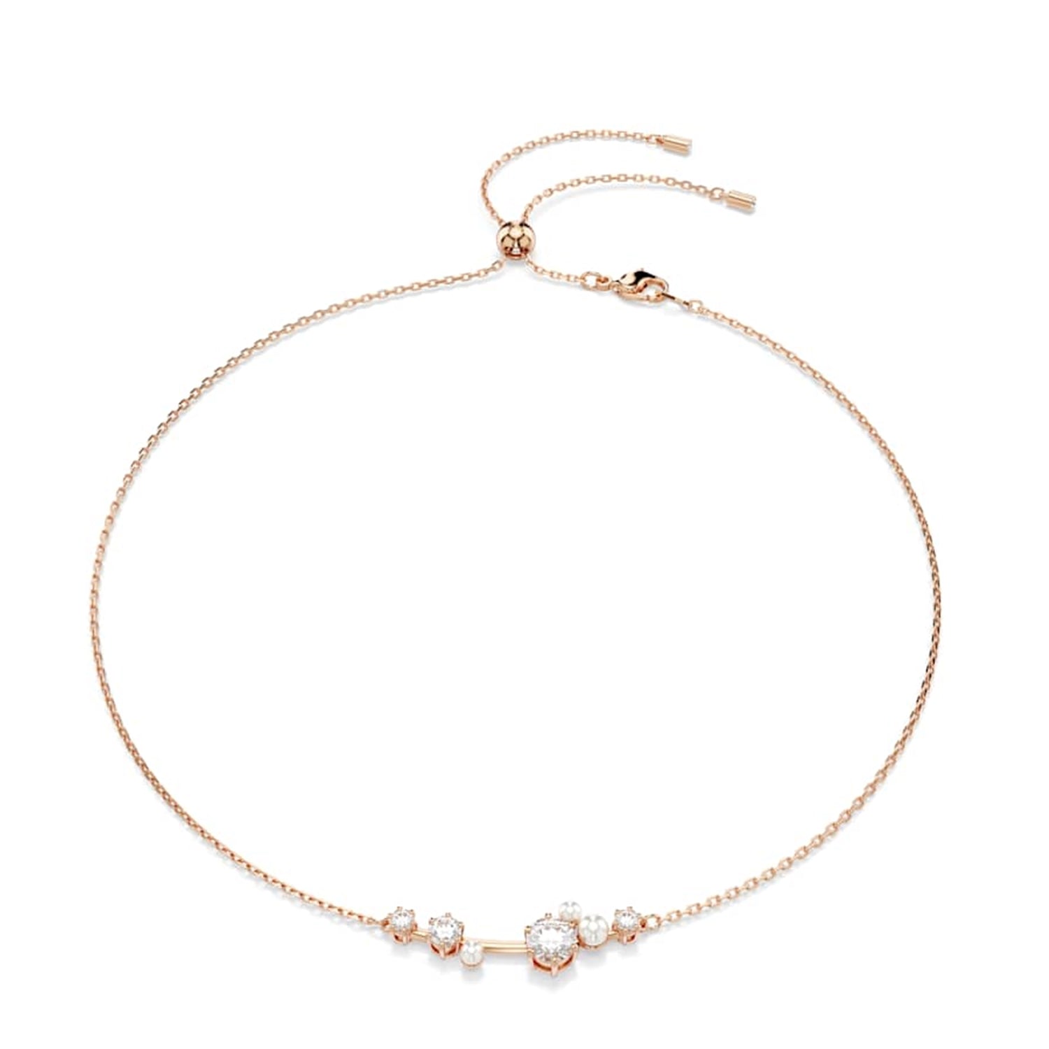 Swarovski Constella Rose Gold Coloured Necklace 5729504