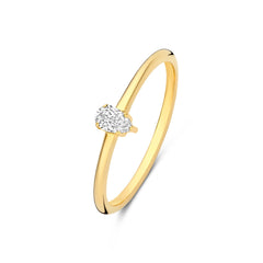Isabel Bernard De la Paix Eloise 14 karat gold ring with diamond 0.15 carat IBD330044-52