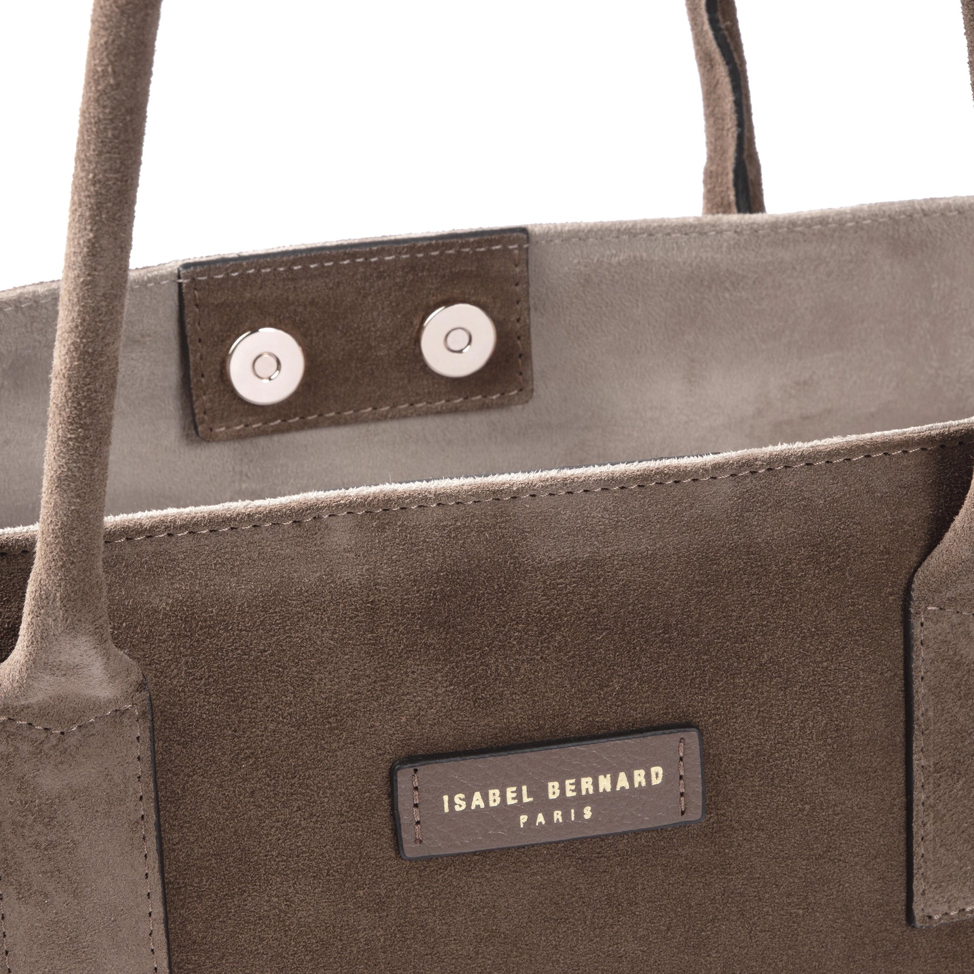 Isabel Bernard Honoré Elin Taupe Suede shoulder bag IB25111-178