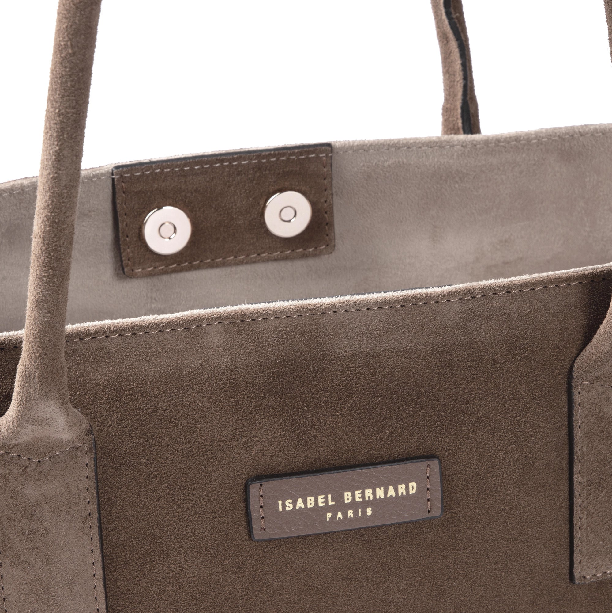Isabel Bernard Honoré Elin Taupe Suede shoulder bag IB25111-178