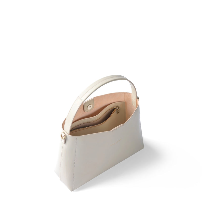 Isabel Bernard Montmartre Béatrice sac à main en cuir crème en cuir naturel IB25095-370-zoom-