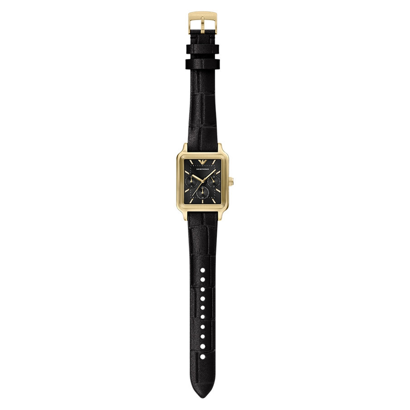 Emporio Armani Rectangular Black Dial Watch AR11753