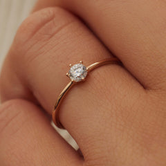 Isabel Bernard La Concorde Abelle 14 Carat RoseGold Ring IB330025-48