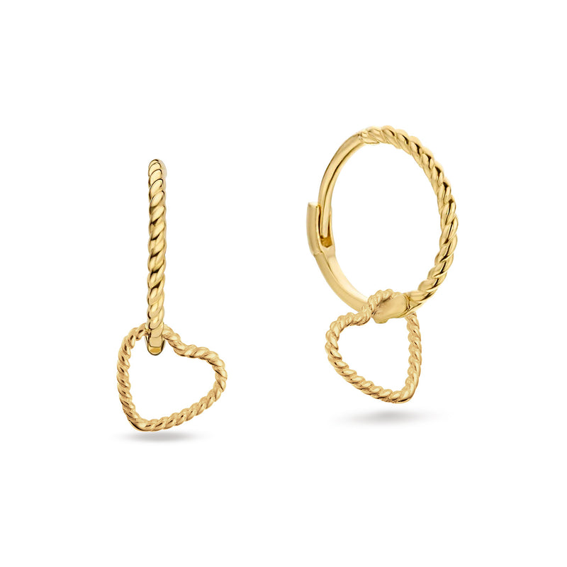 Jackie Gold Amour Boucles D'Oreilles En Or 14 Carats 585 JKE25.515-zoom-
