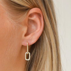 Karma Hoops Gold Hoop Earrings H232GP