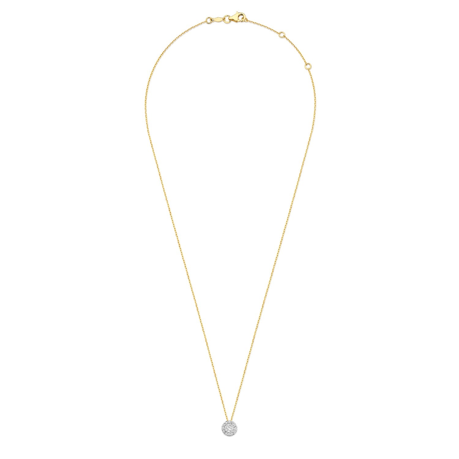 Isabel Bernard De la Paix Viviane 14 karat gold necklace with diamond IBD350031