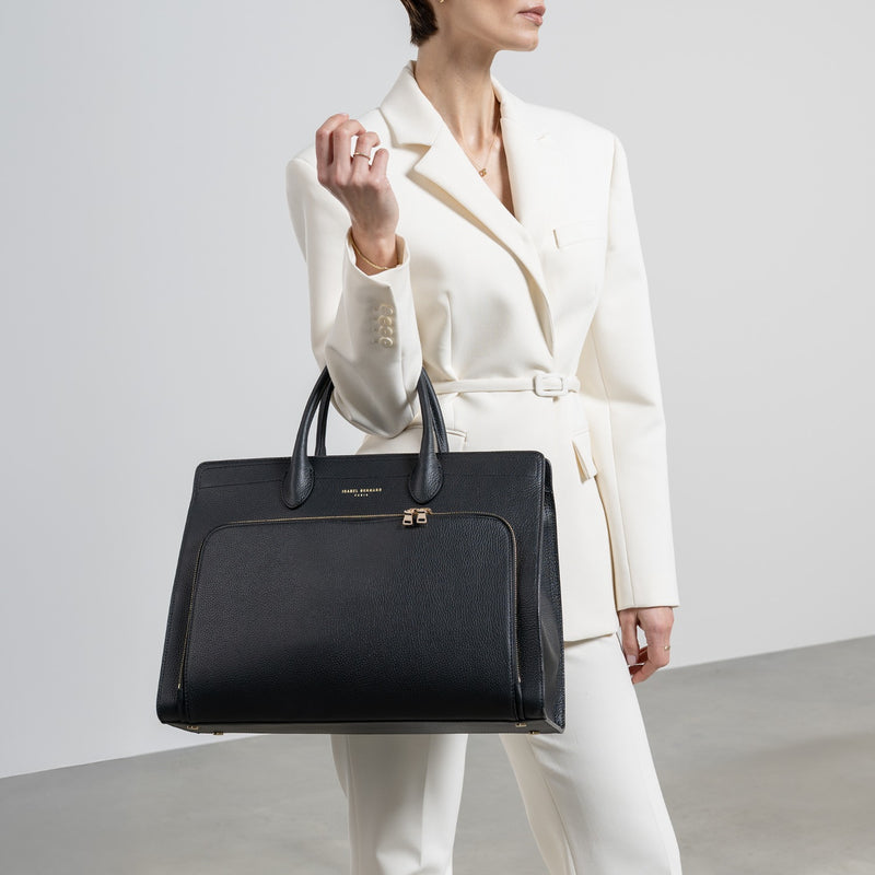 Isabel Bernard Honoré Sac à Main Noir IB25032-zoom-