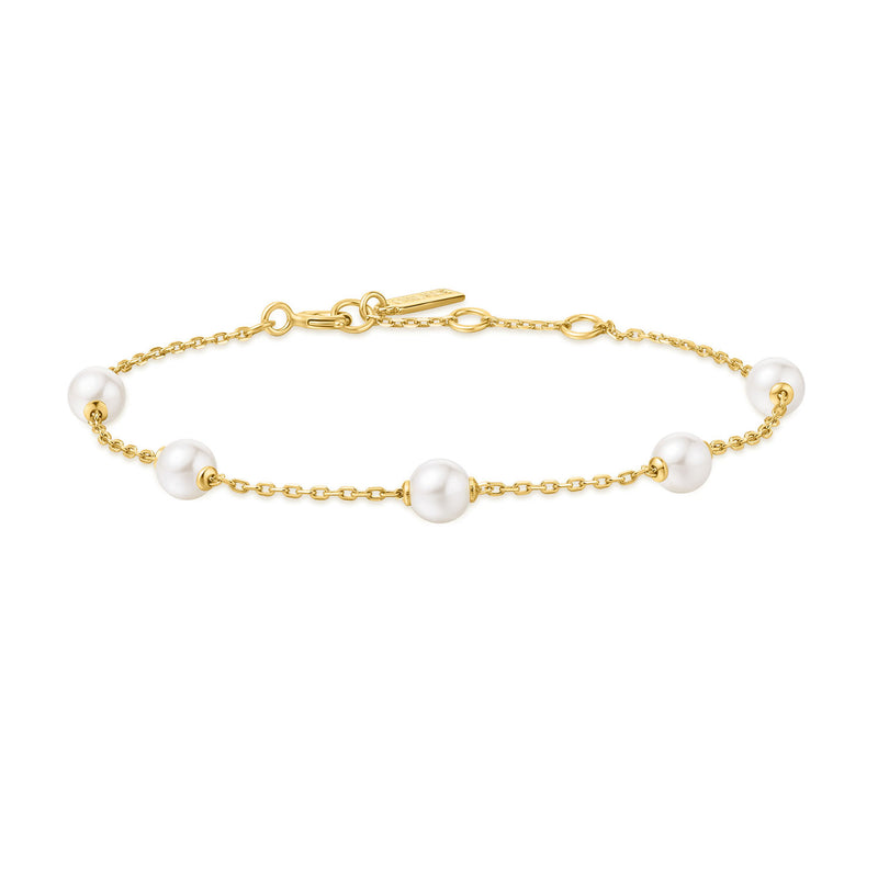 Ania Haie Miss Dainty Bracelet De Perles Couleur Or AH-B065-01G-zoom-