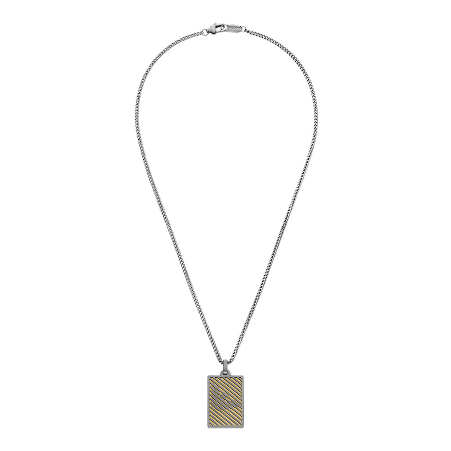 Emporio Armani Silver Stainless Steel Necklace EGS3239060