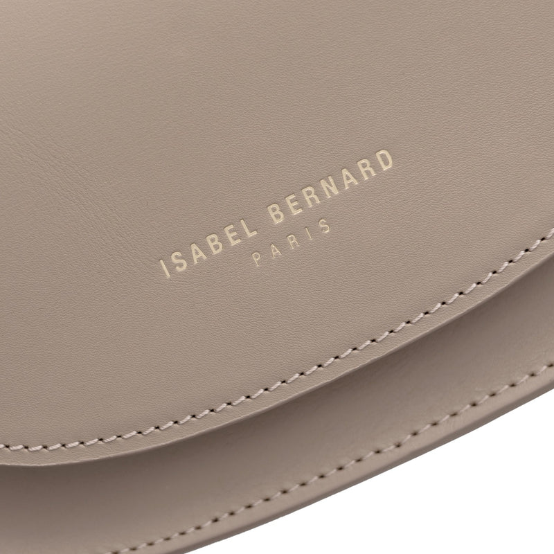 Isabel Bernard Montmartre Sac bandoulière Montmartre Manon en cuir tanné végétal taupe IB21116-zoom-