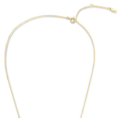 Violet Hamden Venus 925 Sterling Silver Gold-coloured Necklace with Birthstone VH340010-OCT