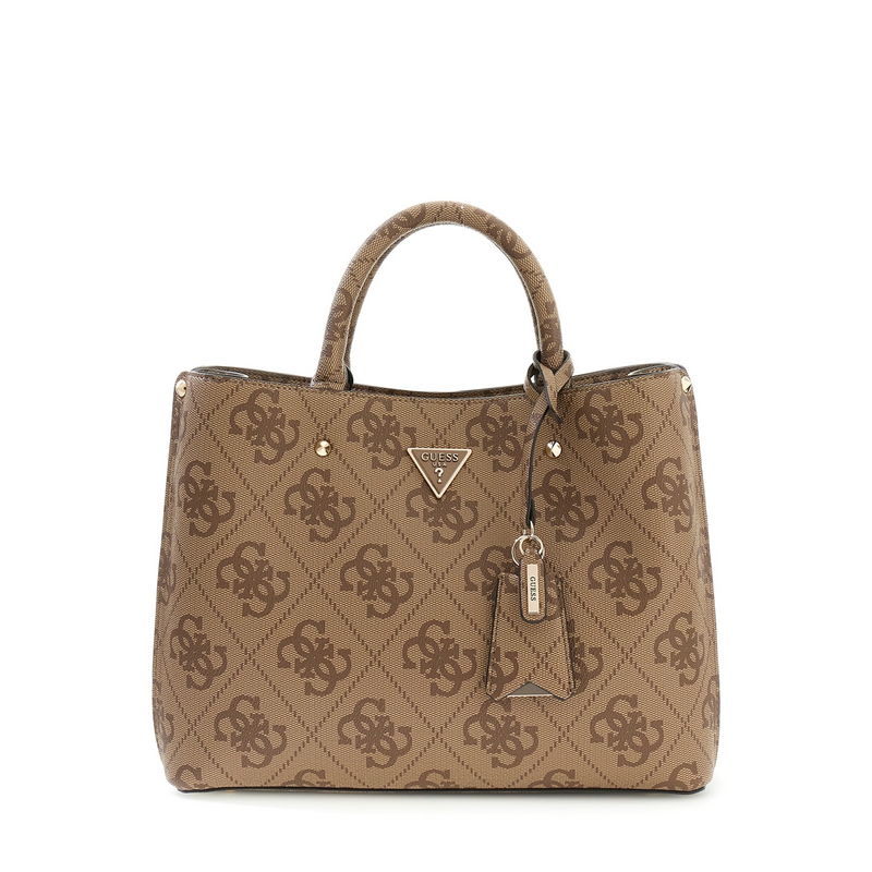 Guess Meridian II Latte Logo Girlfriend Satchel HWOS69-74060-LTL-zoom-