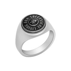 Diesel Signet Silver-coloured Ring DX1463040-8