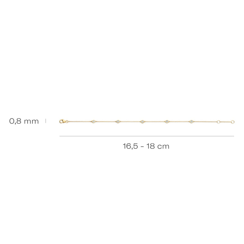 Blush Bracelet Or 14 carats 2237YZI-zoom-